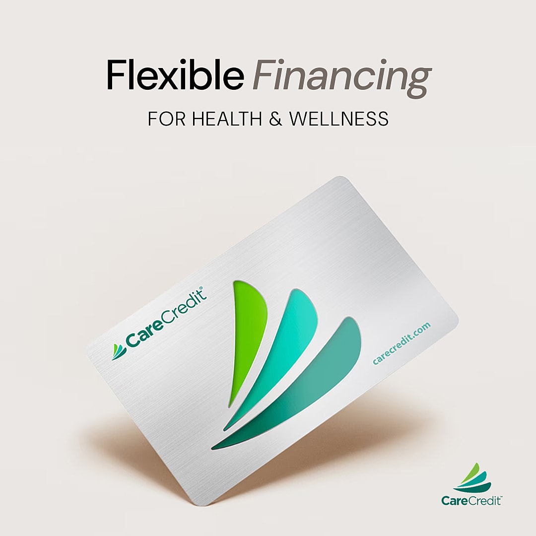 CareCredit card promoting flexible health financing.