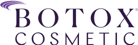 Botox Cosmetic logo in purple text.