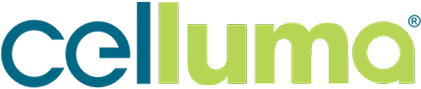 Celluma logo in blue and green colors.