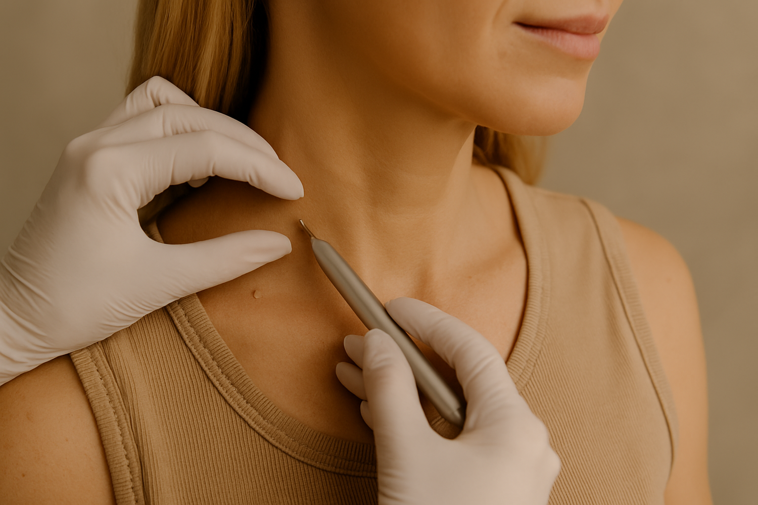 Smiling woman relaxing on a sofa.